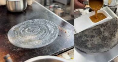 Nagpur black dosa viral video showing restaurant’s unusual dosa experiment