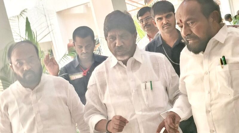 R Krishnaiah and Gujja Sathyam meeting Telangana Deputy CM over BC hostel bills crisis