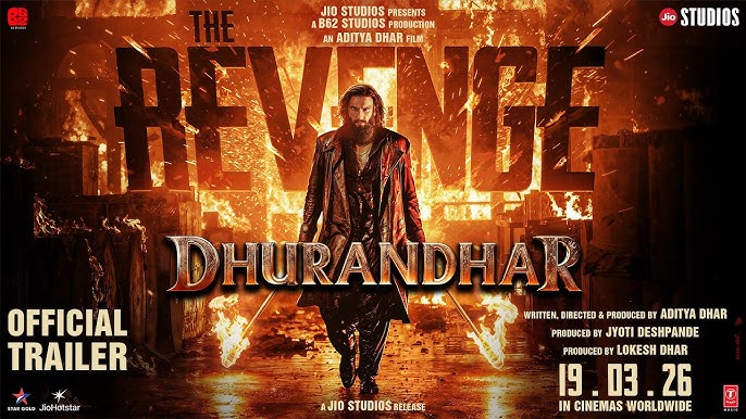 Ranveer Singh in Dhurandhar 2 showcasing long runtime blockbuster success in Indian cinema