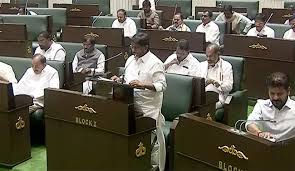 Telangana Assembly during budget session proceedings