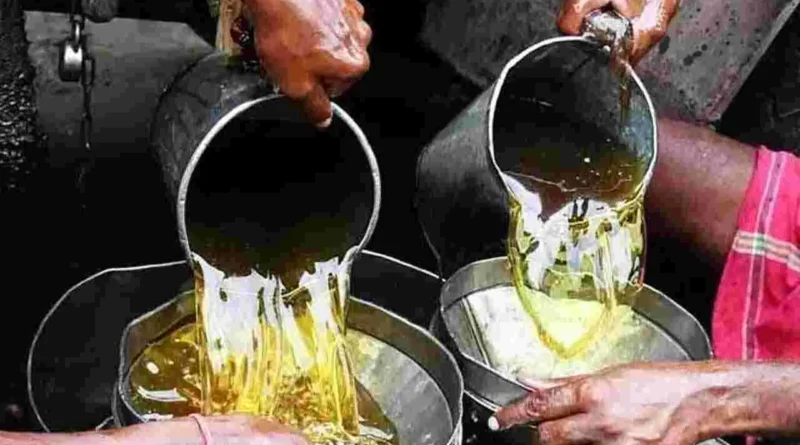 Gachibowli police seize adulterated cooking oil and wheat flour during raid at Sri Jasnath Traders in Hyderabad