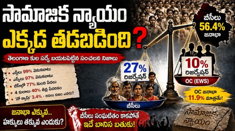 ఈడబ్ల్యూఎస్‌ vs బీసీలు: “సామాజిక న్యాయం ఎక్కడ తడబడింది?”