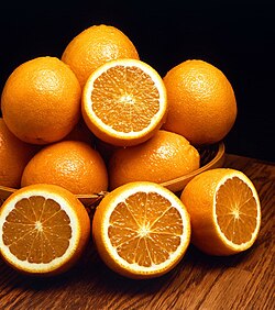 Fresh oranges rich in vitamin C for fatty liver health support diet