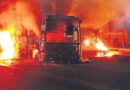Medak NH44 bus fire accident private travels bus burnt completely