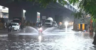 Heavy rain in Hyderabad with hailstorm and strong winds hit roads
