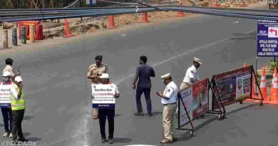 Hyderabad traffic diversions near KBR Park cause commuter confusion