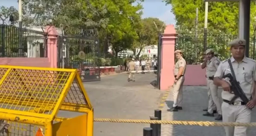 Vehicle breaches Delhi Assembly security, breaks gate barricade and enters high security zone area