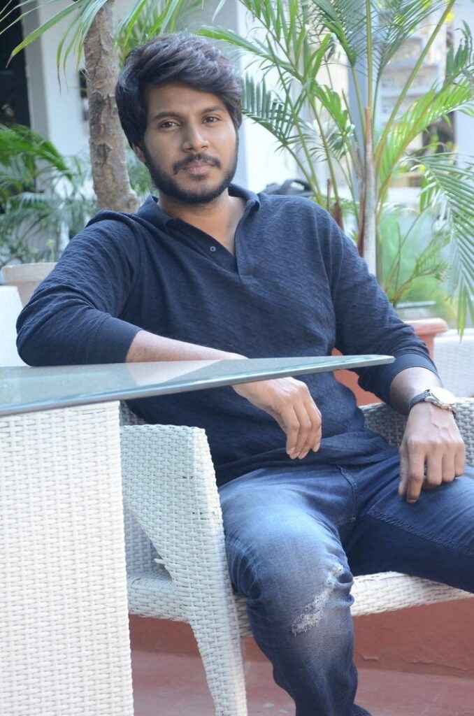Sundeep Kishan Powerpeta movie poster with dark political theme