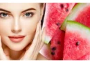Watermelon peel used for natural skin hydration and glowing skin