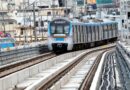 Hyderabad Metro Rail officials signing a ₹13,600 crore refinancing agreement with IRFC in New Delhi to strengthen metro expansion and financial stability.