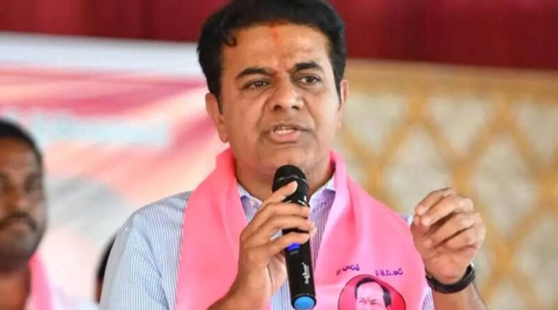 KTR attacks Revanth Reddy over Tesract, land deals and shell firms