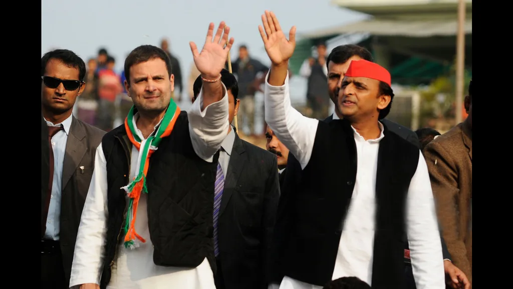 Akhilesh Yadav and Rahul Gandhi in UP election talks