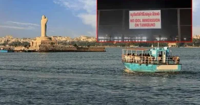 Tank Bund Ganesh immersion protest in Hyderabad